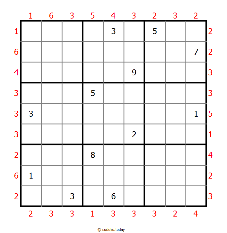 摩天大楼数独 #46300