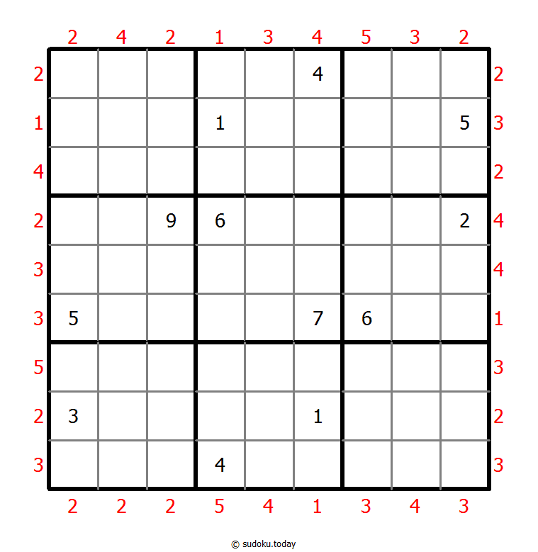 摩天大楼数独 #46312