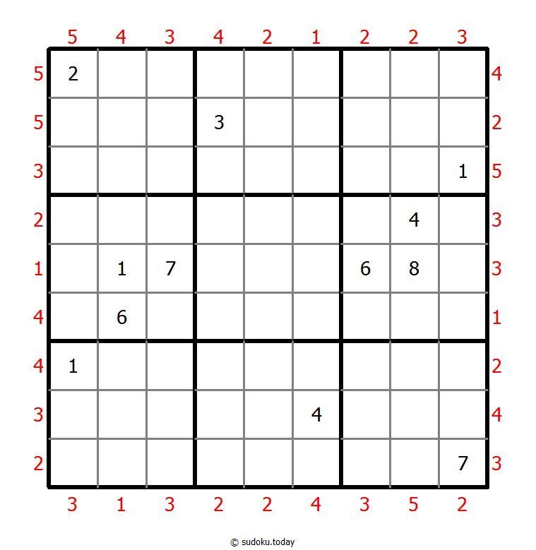 摩天大楼数独 #46321