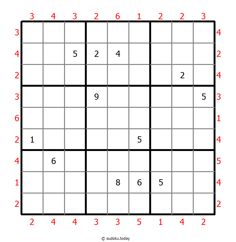 摩天大楼数独 #46334