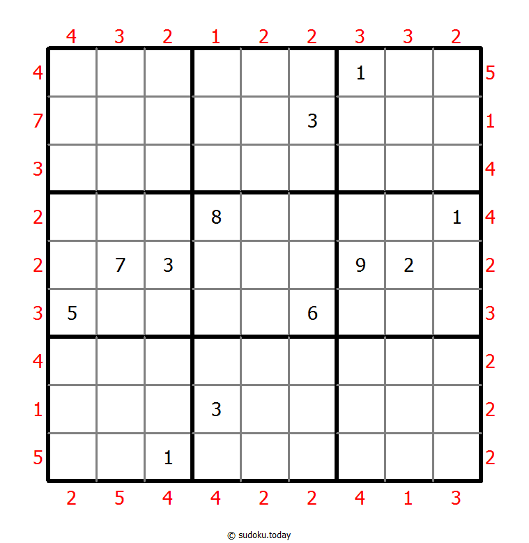 摩天大楼数独 #46392