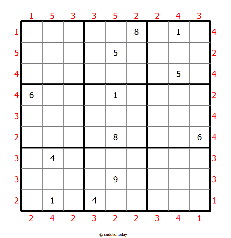 摩天大楼数独 #46400