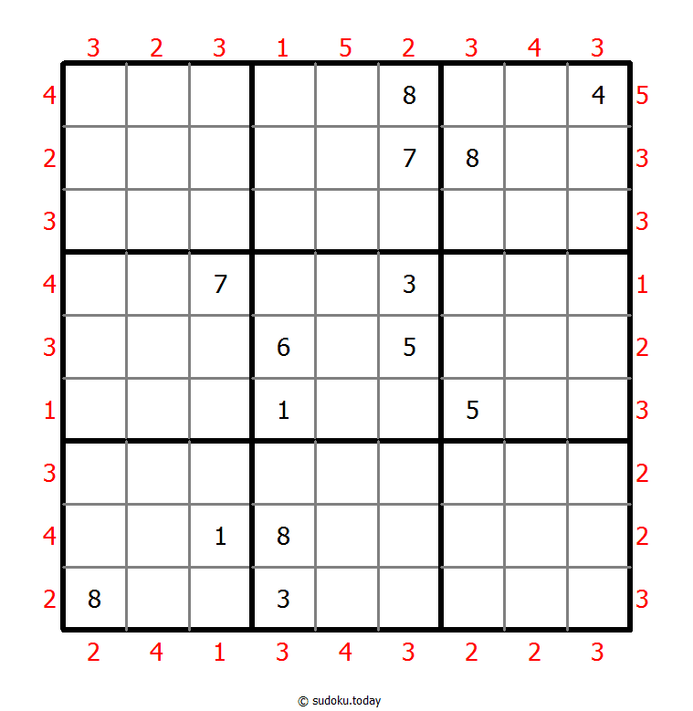 摩天大楼数独 #46425