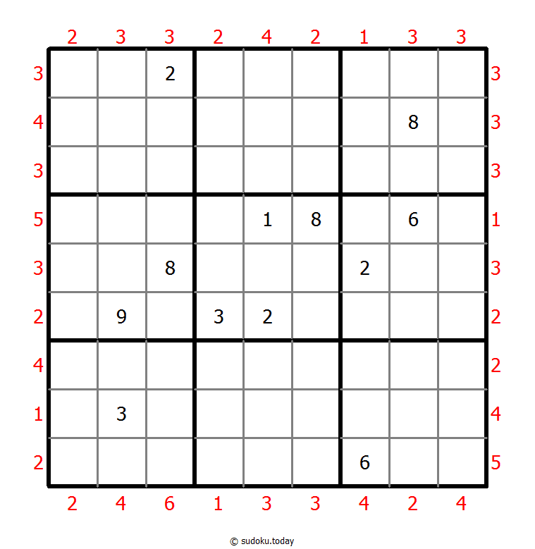 摩天大楼数独 #46434