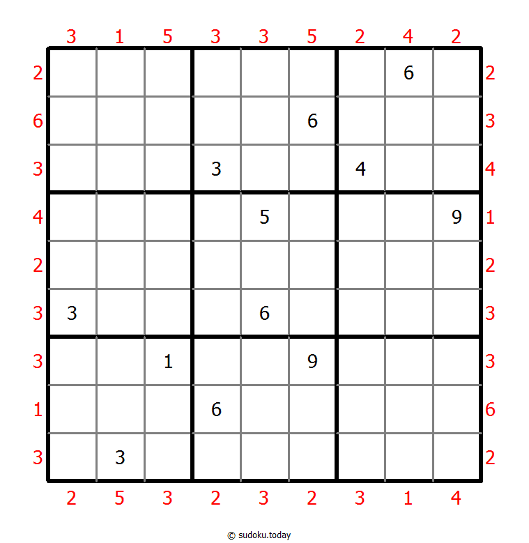 摩天大楼数独 #46435