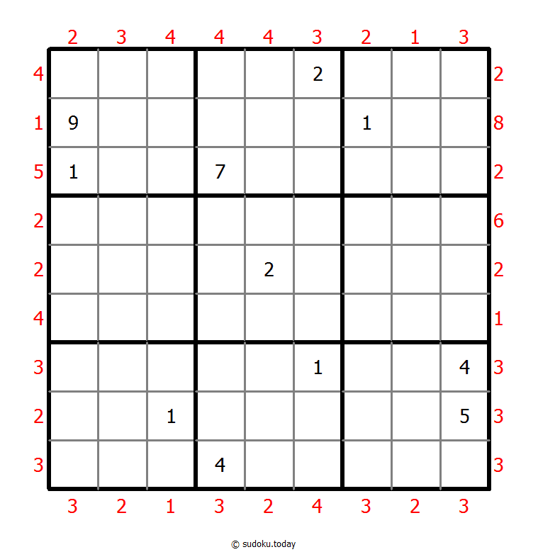 摩天大楼数独 #46438