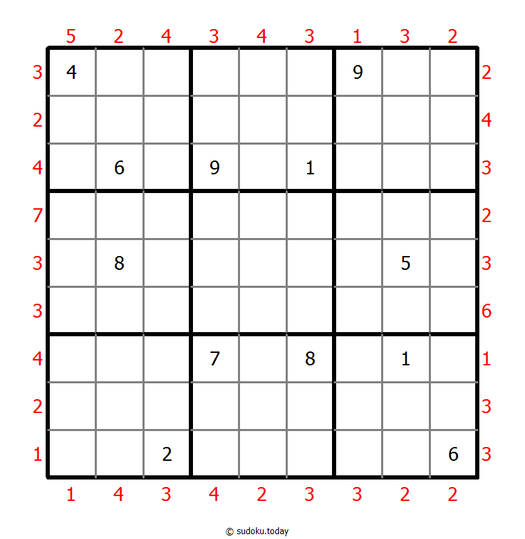 摩天大楼数独 #46492