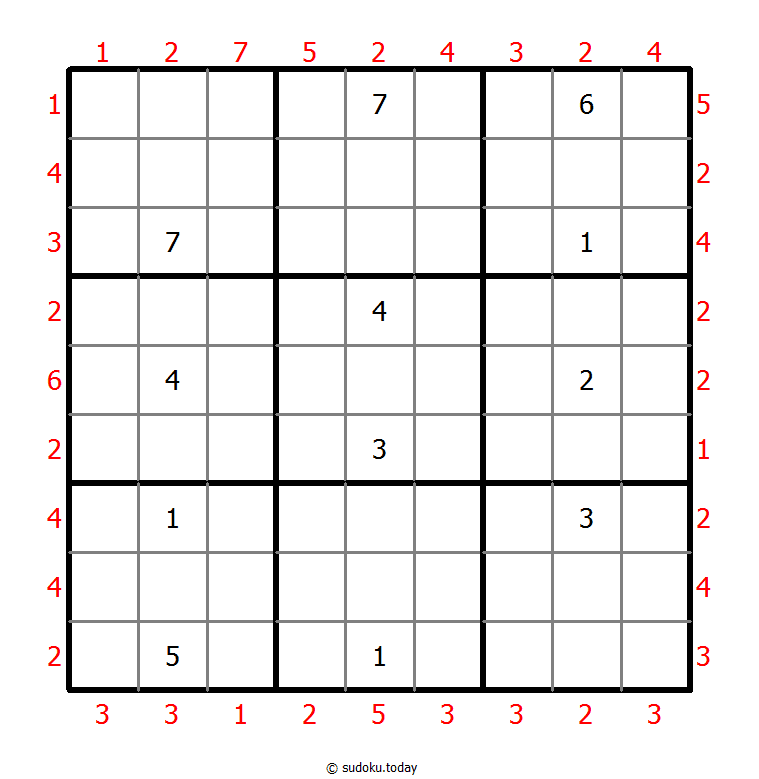 摩天大楼数独 #46511