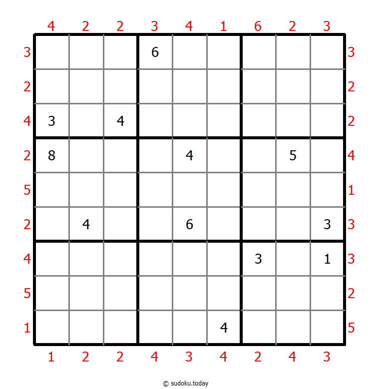 摩天大楼数独 #46518