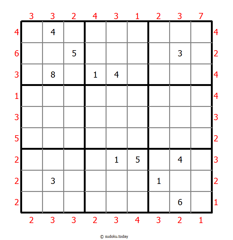 摩天大楼数独 #46525