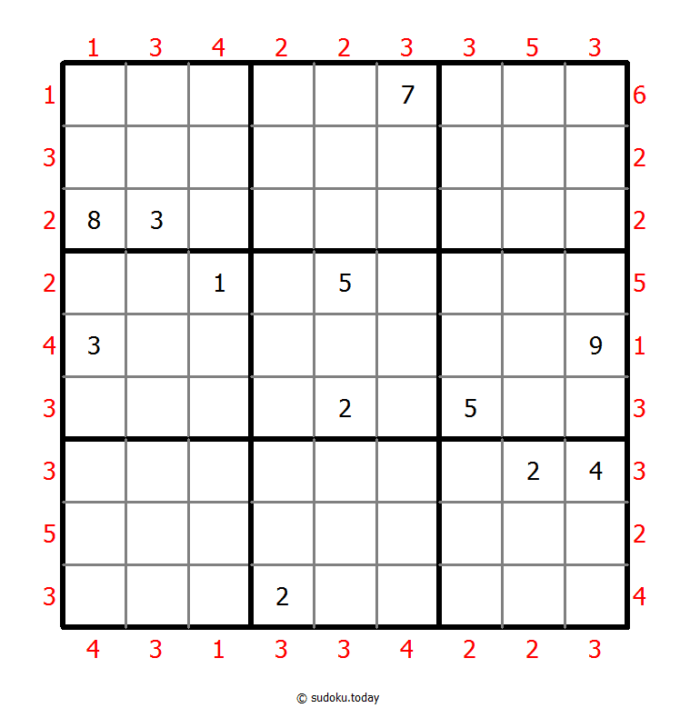 摩天大楼数独 #46542