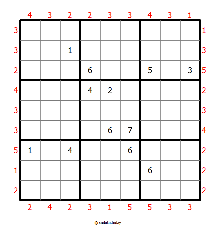 摩天大楼数独 #46568
