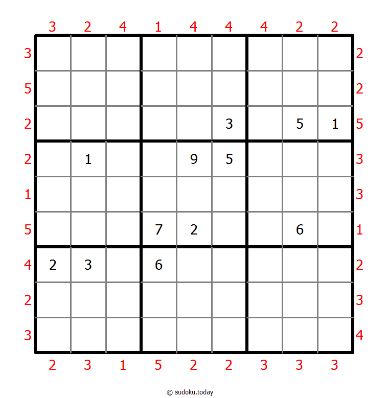 摩天大楼数独 #46585