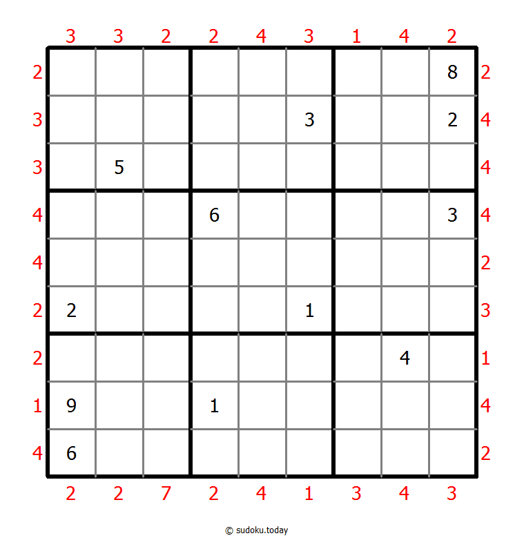 摩天大楼数独 #46603
