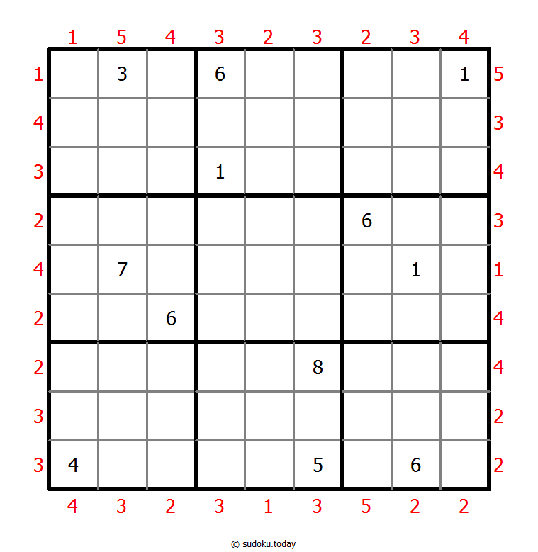 摩天大楼数独 #46618