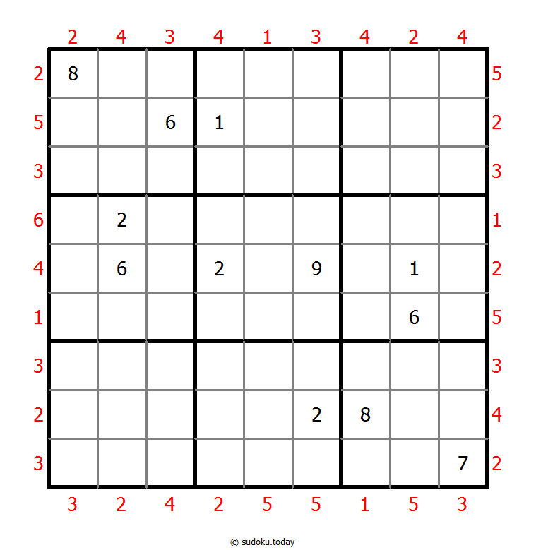 摩天大楼数独 #46707