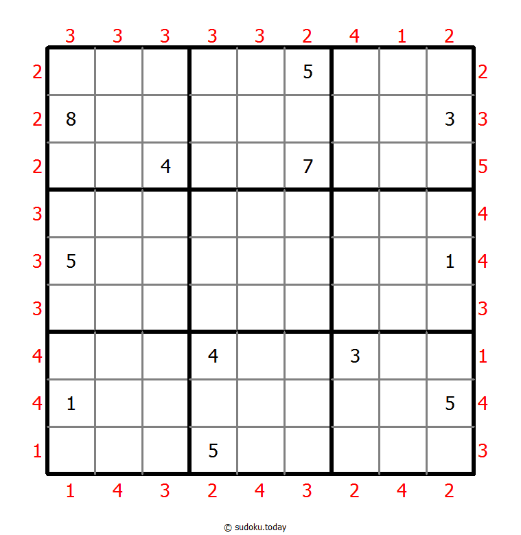 摩天大楼数独 #46729