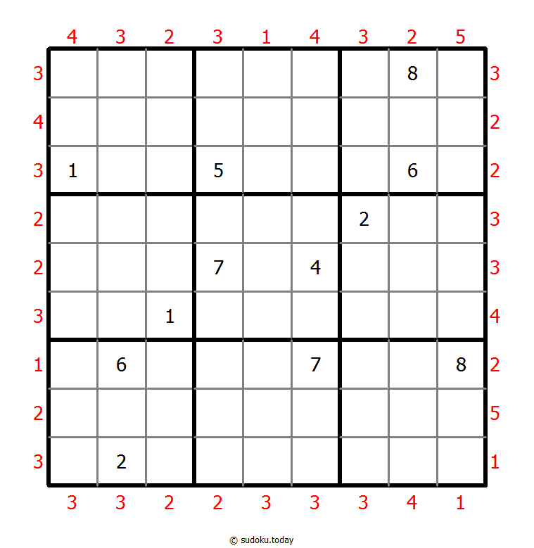 摩天大楼数独 #46731