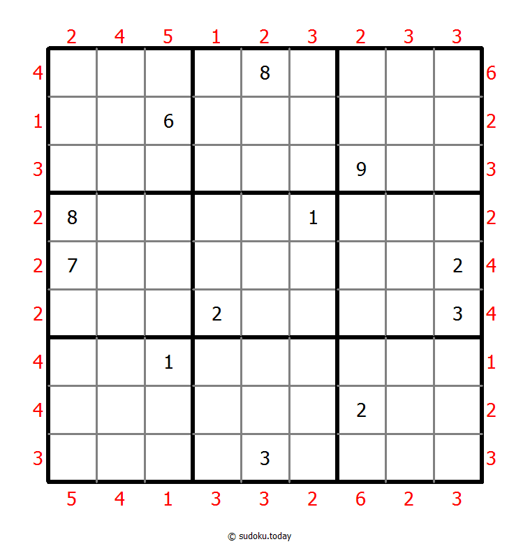 摩天大楼数独 #46738