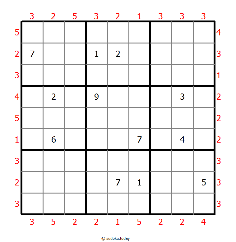 摩天大楼数独 #46749