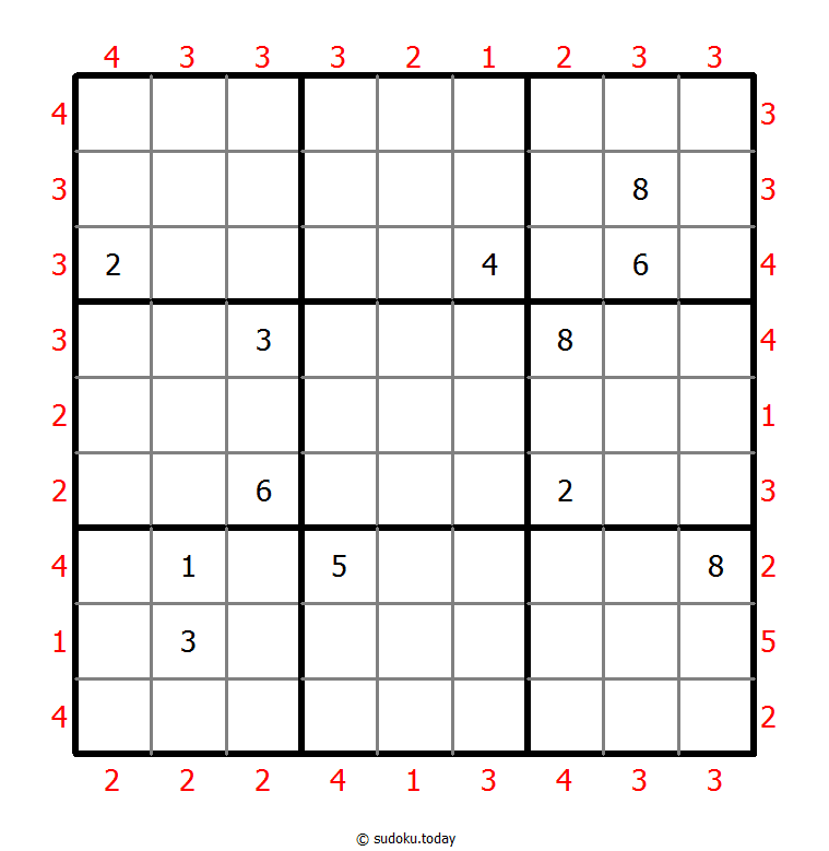 摩天大楼数独 #46807