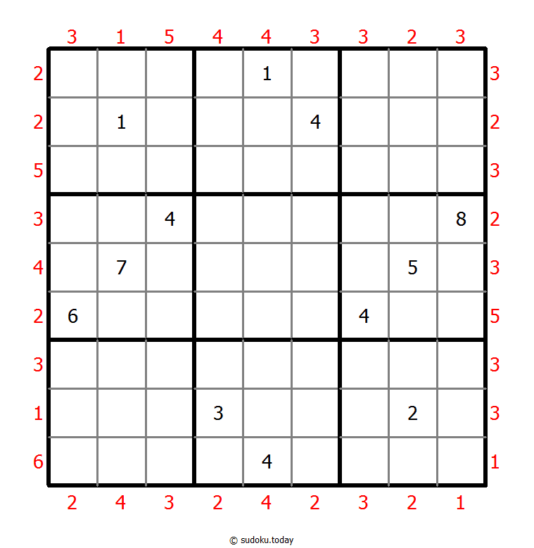 摩天大楼数独 #46850