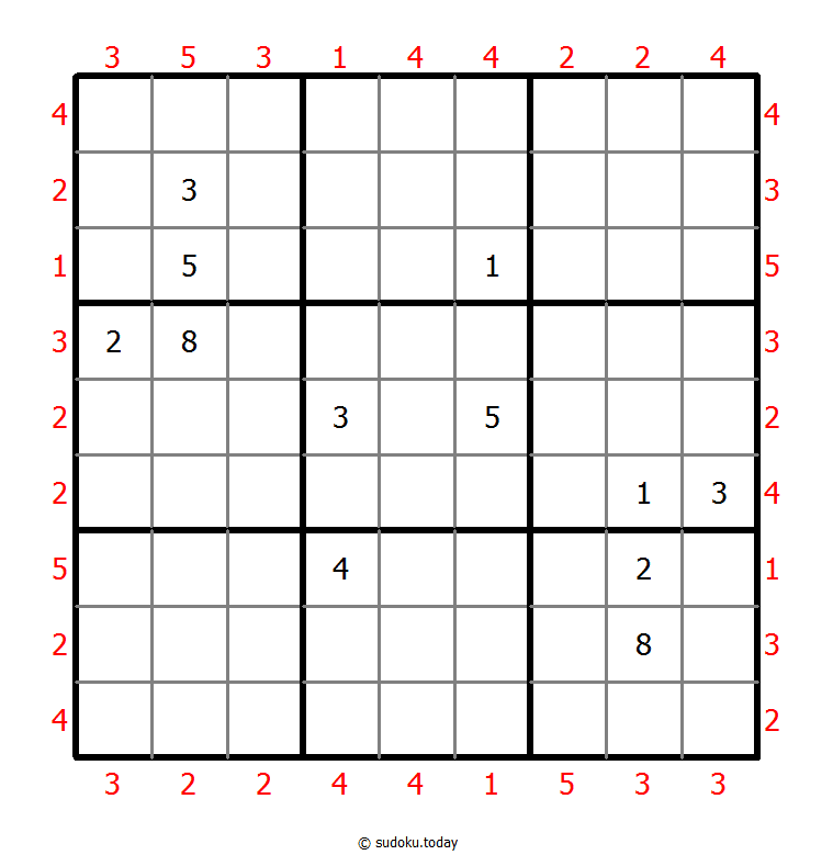 摩天大楼数独 #46906