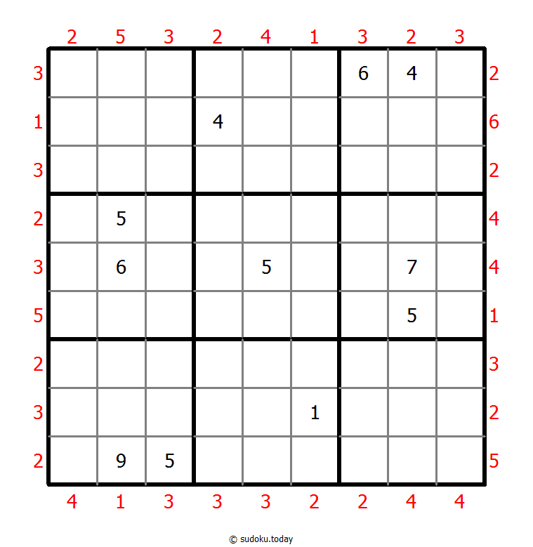 摩天大楼数独 #46916