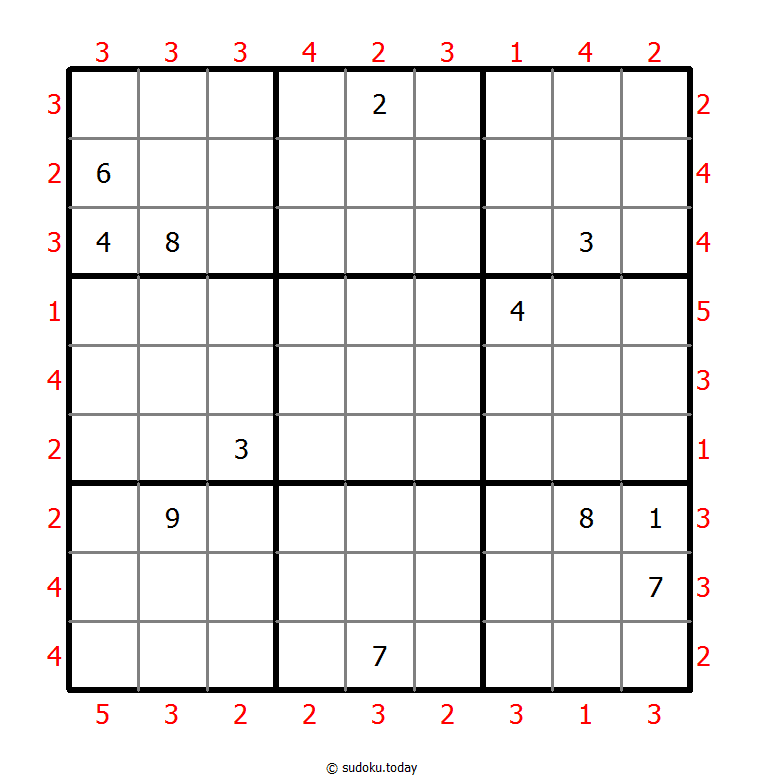 摩天大楼数独 #46918