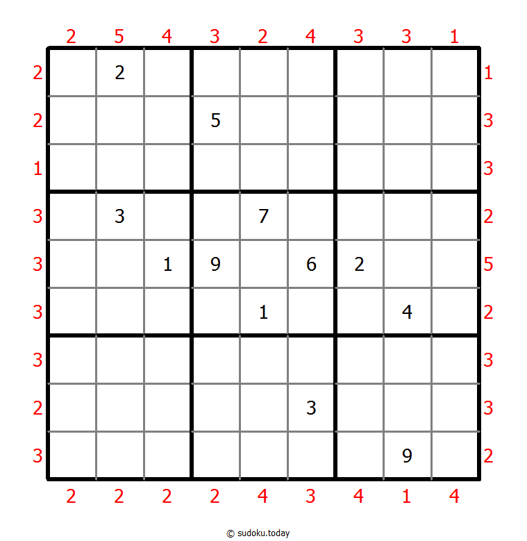 摩天大楼数独 #46923