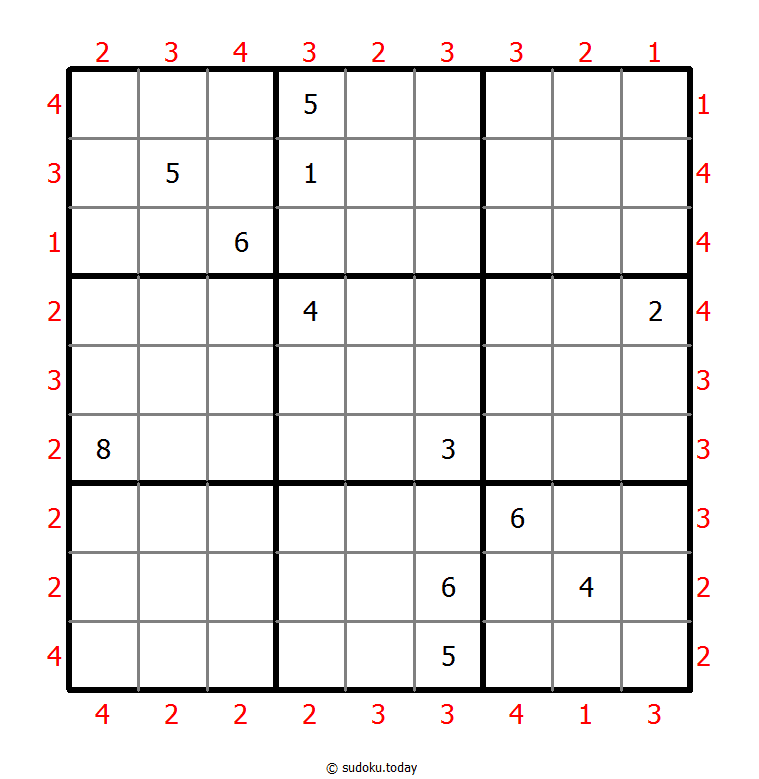 摩天大楼数独 #46939