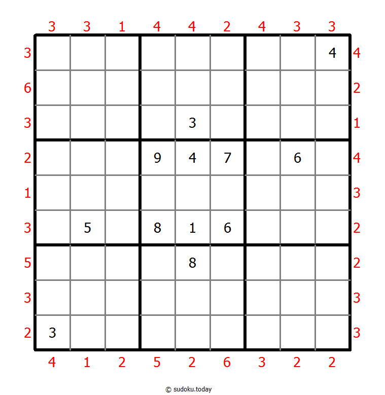 摩天大楼数独 #46940