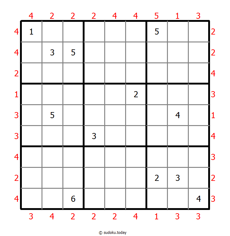 摩天大楼数独 #46955