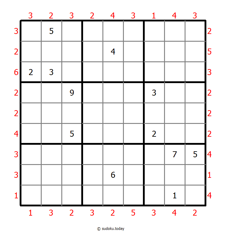 摩天大楼数独 #46965