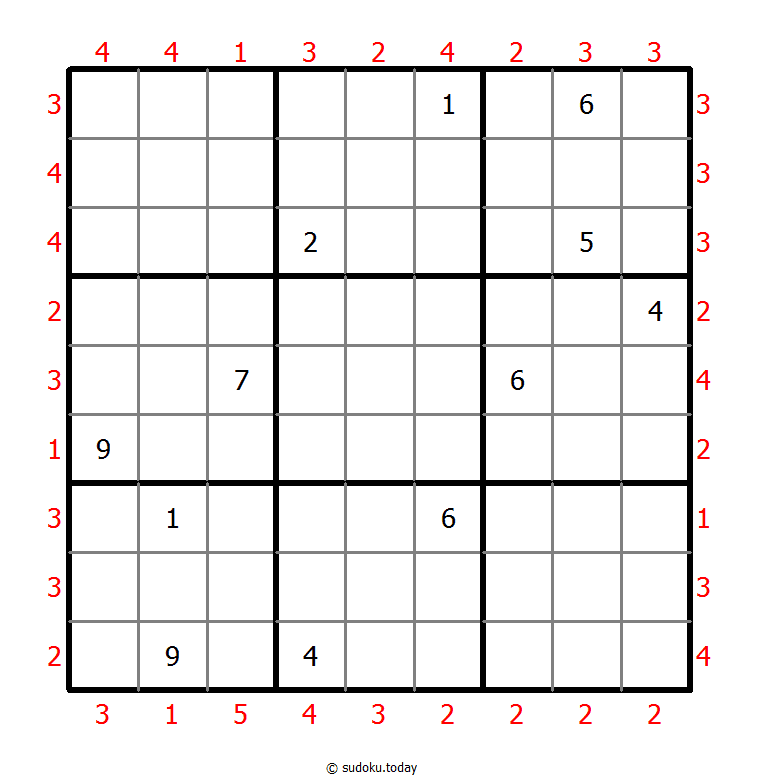 摩天大楼数独 #47023