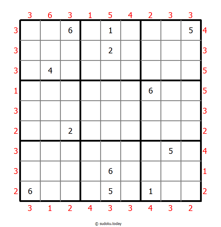 摩天大楼数独 #47033