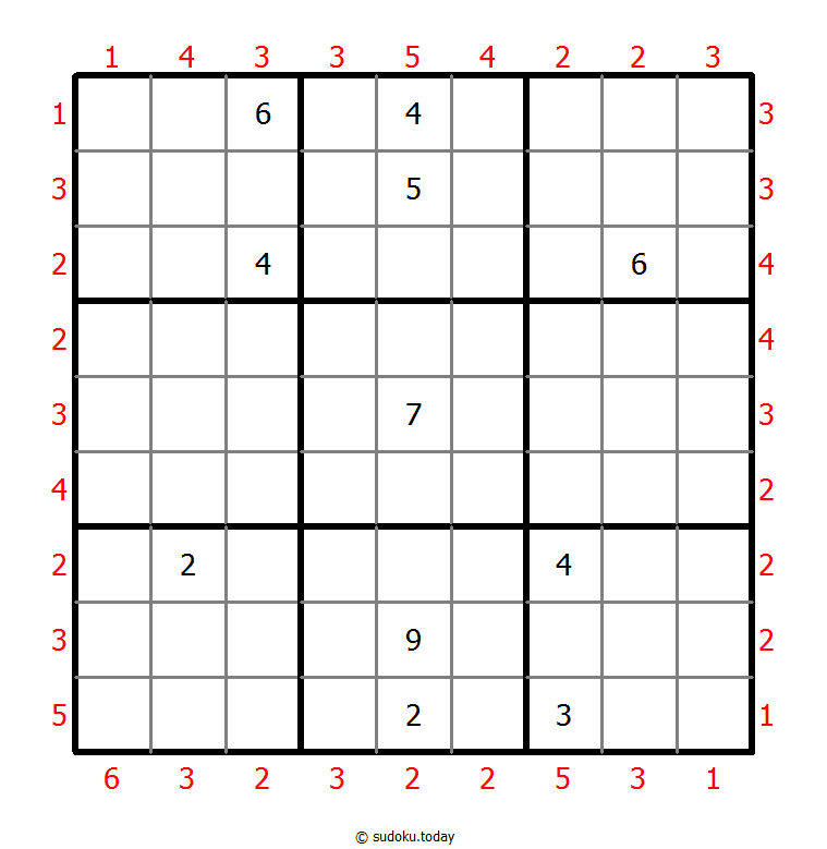 摩天大楼数独 #47052