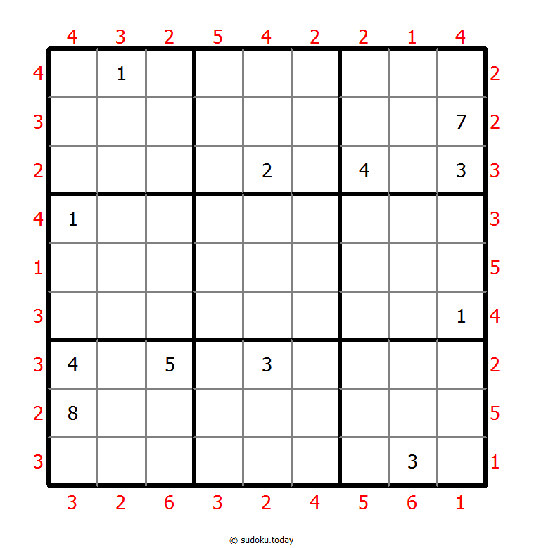 摩天大楼数独 #47062