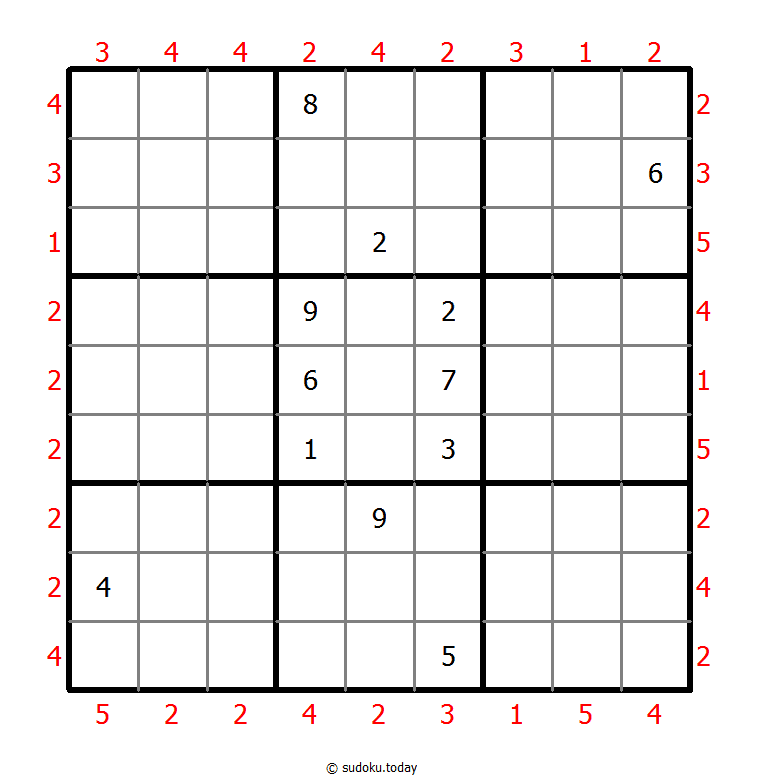 摩天大楼数独 #47081
