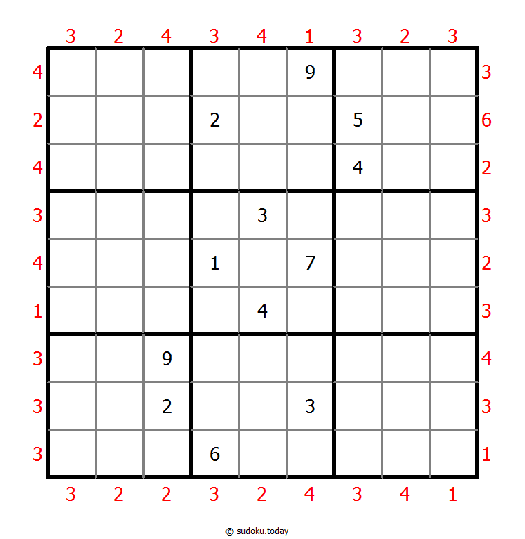 摩天大楼数独 #47083