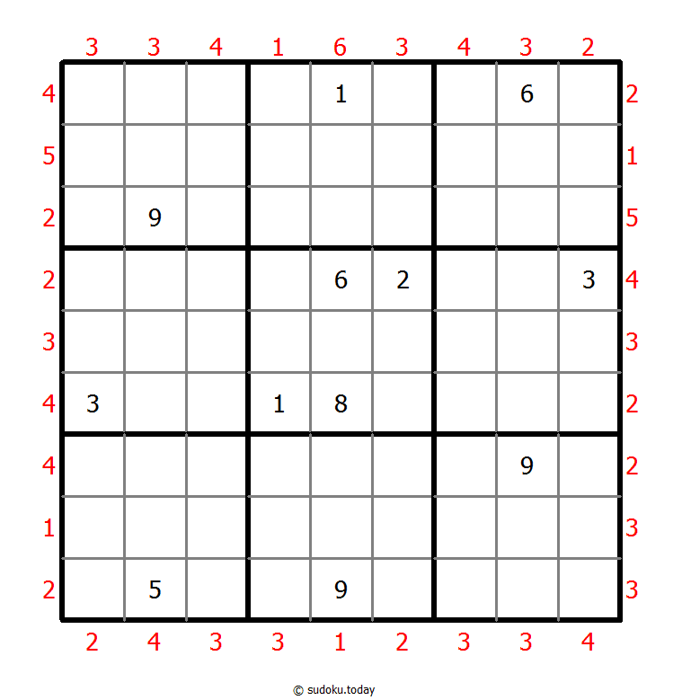 摩天大楼数独 #47094