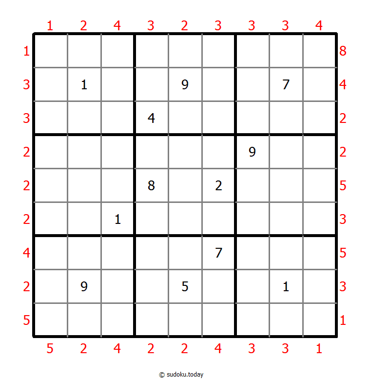摩天大楼数独 #47114