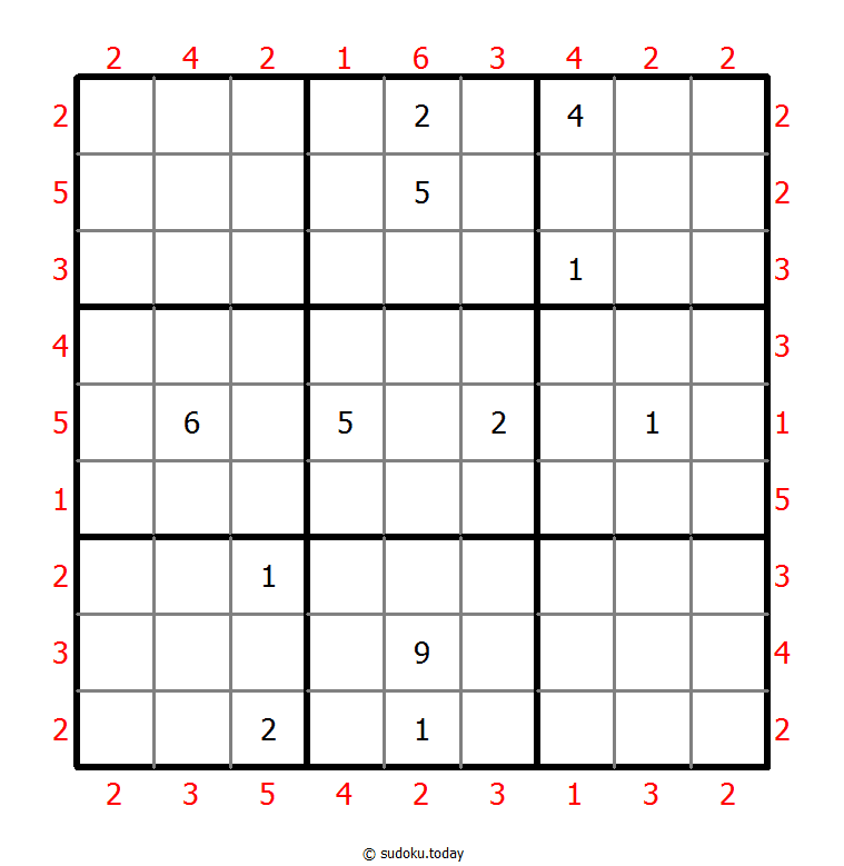 摩天大楼数独 #47148