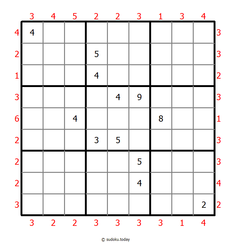 摩天大楼数独 #47151