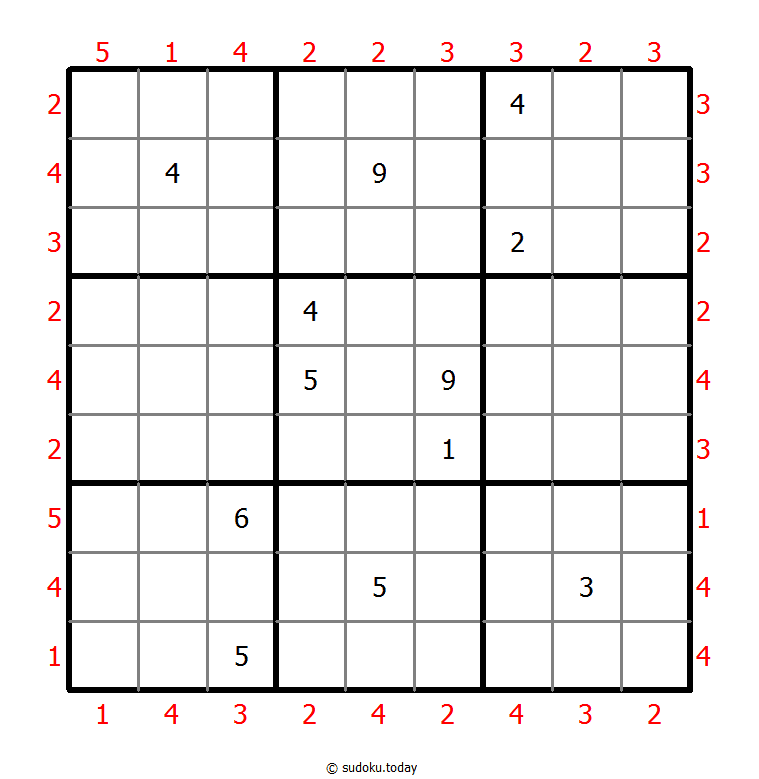 摩天大楼数独 #47171