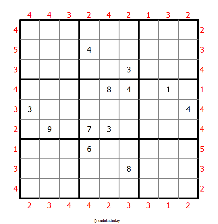 摩天大楼数独 #47177