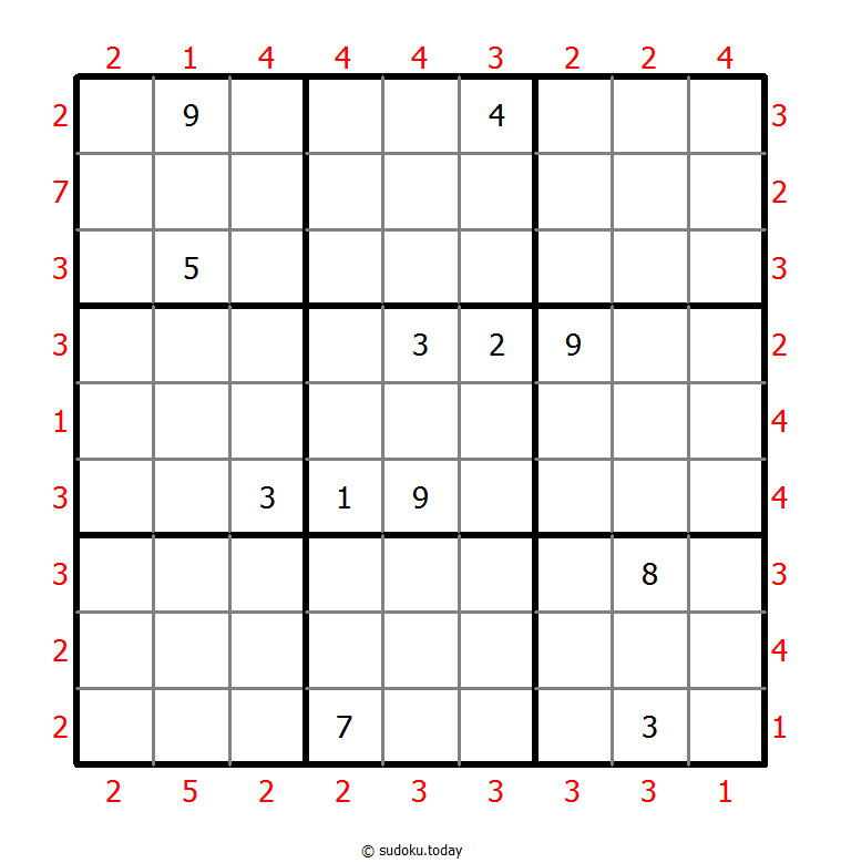 摩天大楼数独 #47187