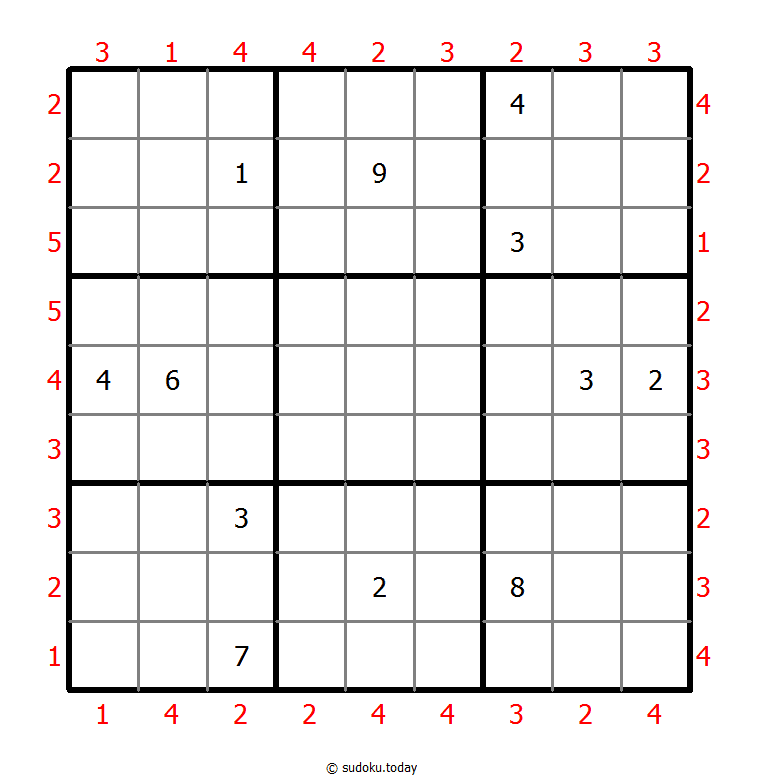 摩天大楼数独 #47271