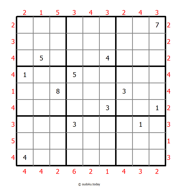 摩天大楼数独 #47278