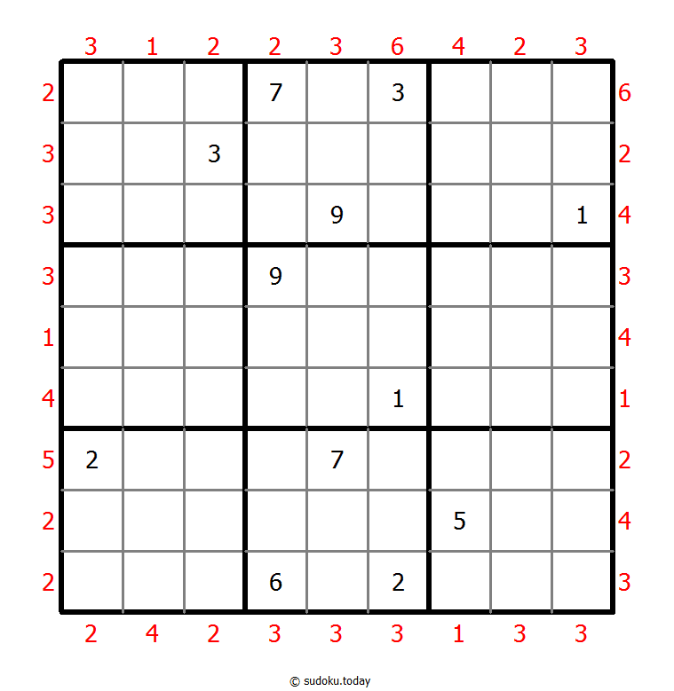 摩天大楼数独 #47295